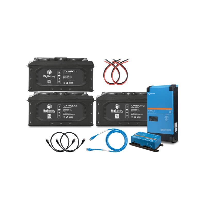 Big Battery 12V 3X HUSKY 2 KIT  Victron