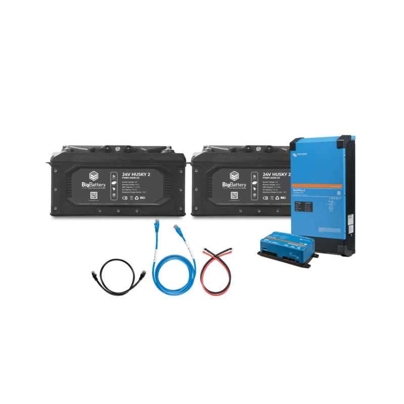 Big Battery 24V 2X HUSKY 2 KIT  Victron