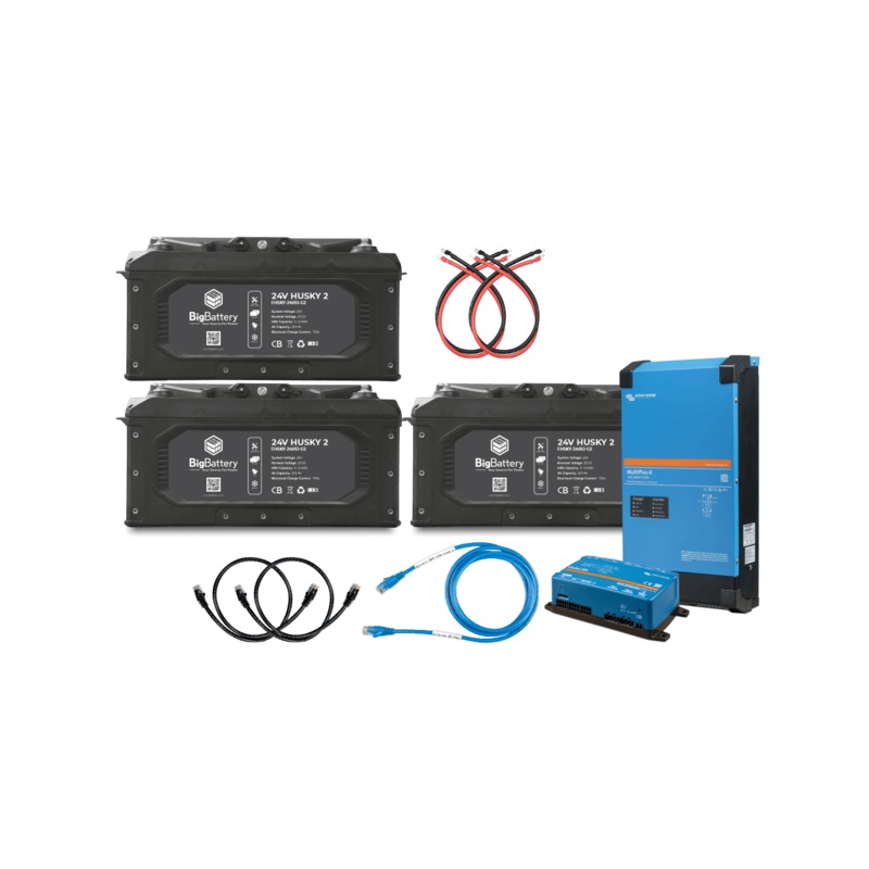 Big Battery 24V 3X HUSKY 2 KIT  Victron