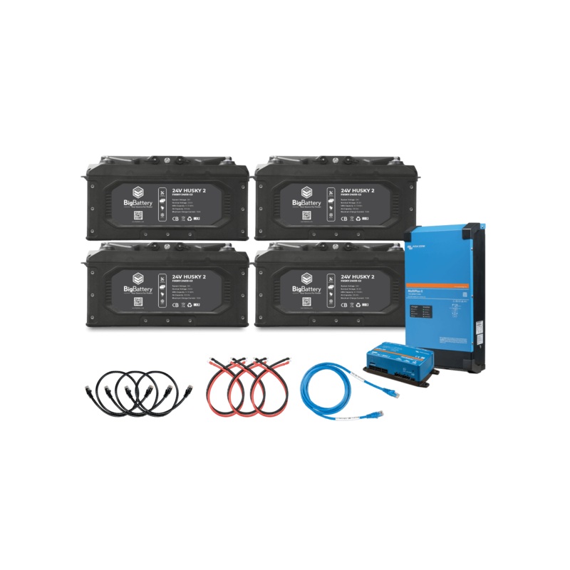 Big Battery 24V 4X HUSKY 2 KIT  Victron