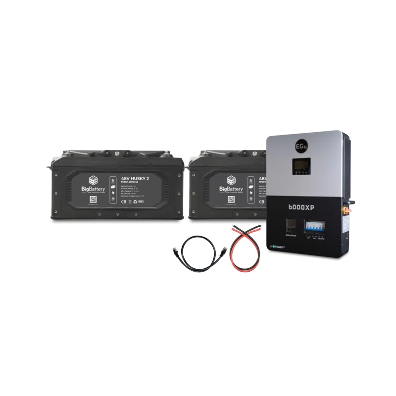 Big Battery 48V 2X HUSKY 2 KIT  EG4 6K OFF-GRID INVERTER