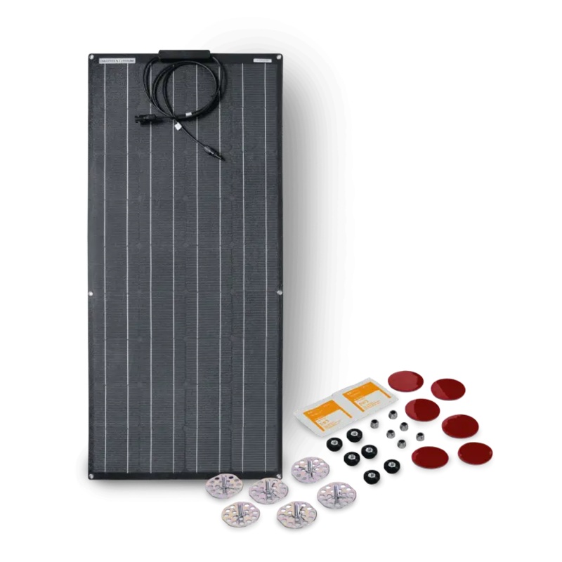 DAKOTA LITHIUM 100-WATT FLEXIBLE MARINE SOLAR PANEL KIT