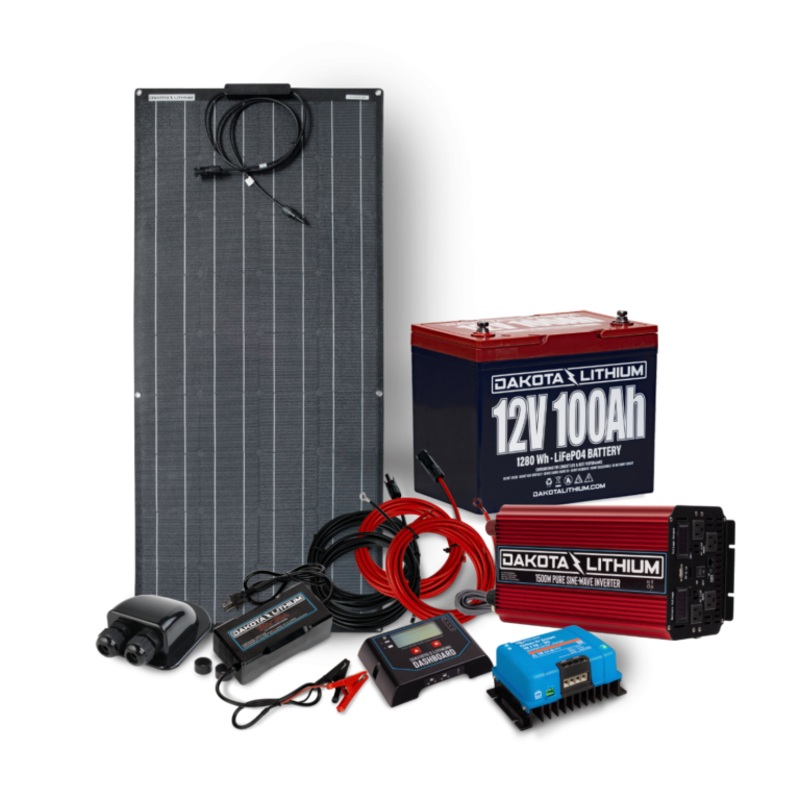 DAKOTA LITHIUM 12V 100AH OFF-GRID SOLAR POWER SYSTEM