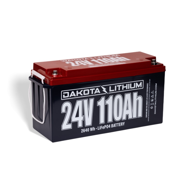 DAKOTA LITHIUM 24V 110AH DEEP CYCLE LIFEPO4 SINGLE BATTERY