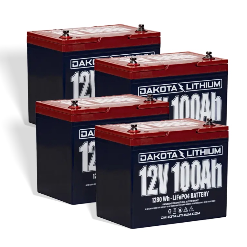 Dakota Lithium 48V 100Ah LiFePO4 Deep Cycle Battery Set