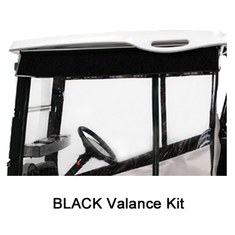 2004-Up Club Car Precedent-Onward-Tempo – Red Dot Chameleon Black 2-Passenger Valance