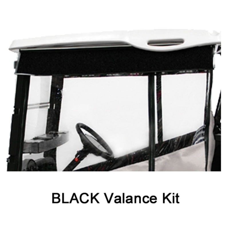 2008-Up EZGO RXV-T48 – Red Dot Chameleon Black 2-Passenger Valance