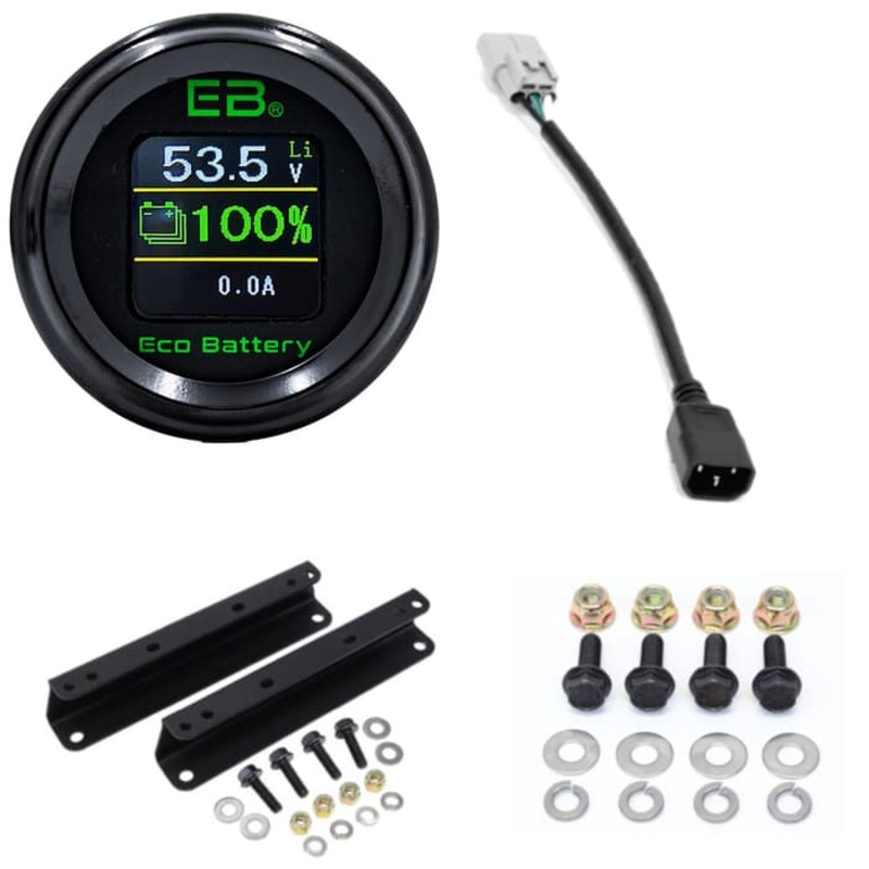 Club Car Carryall (15-Up) Installation Kit for Eco 51v 105ah LifePo4 “Skinny” Lithium Battery