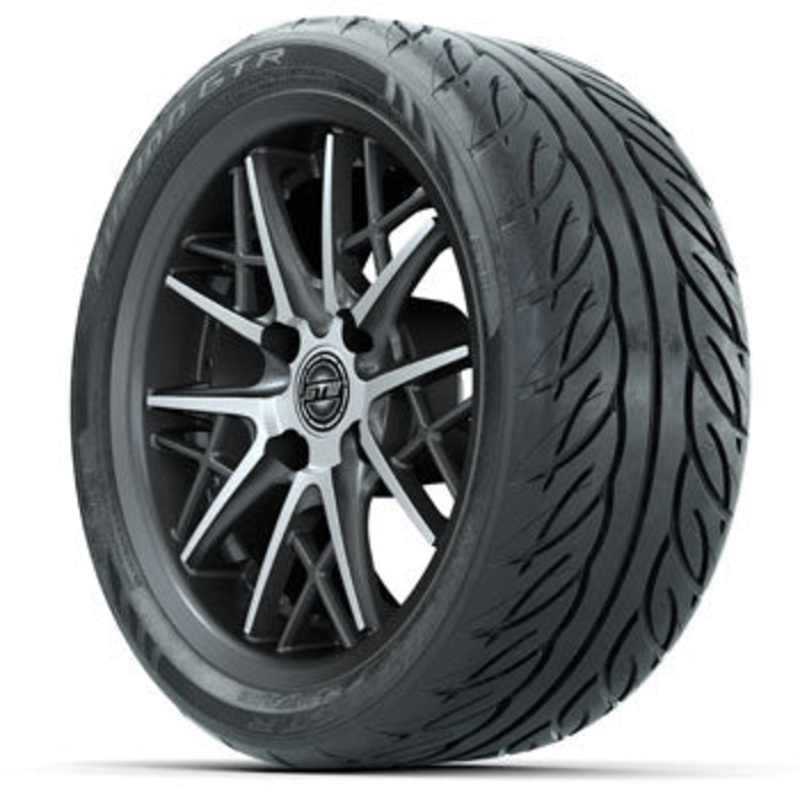 GTW Axis 14 in Wheels with 205/40-R14 Fusion GTR Street Tires – Set of 4