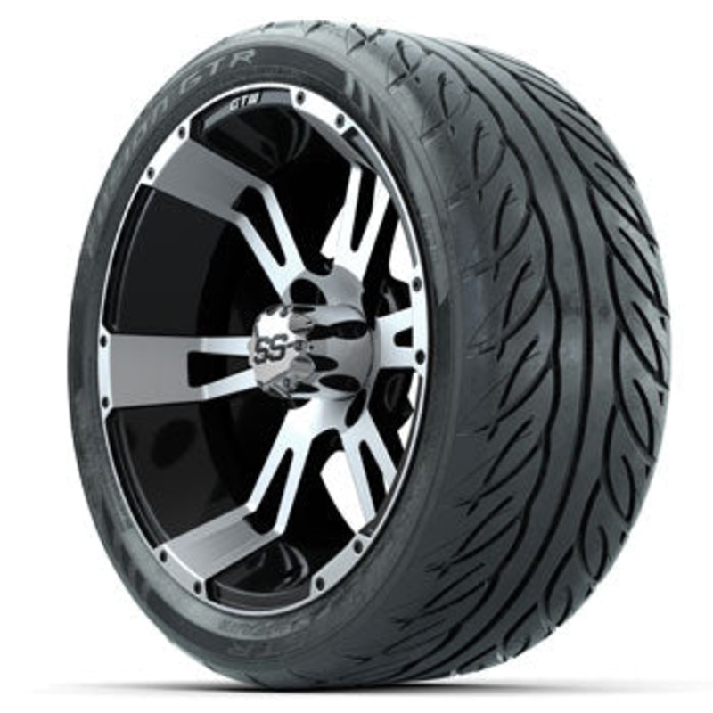 GTW Yellow Jacket 14 in Wheels with 205/40-R14 Fusion GTR Street Tires – Set of 4