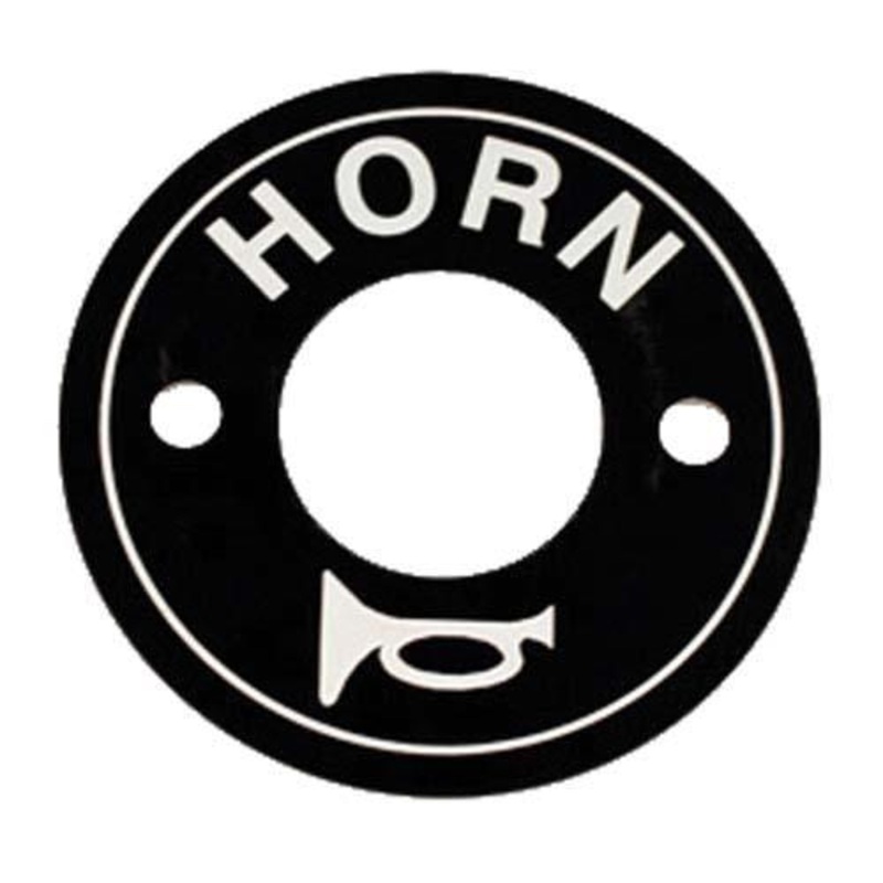 E-Z-GO Horn Switch Decal Plate (Years 1975-Up)