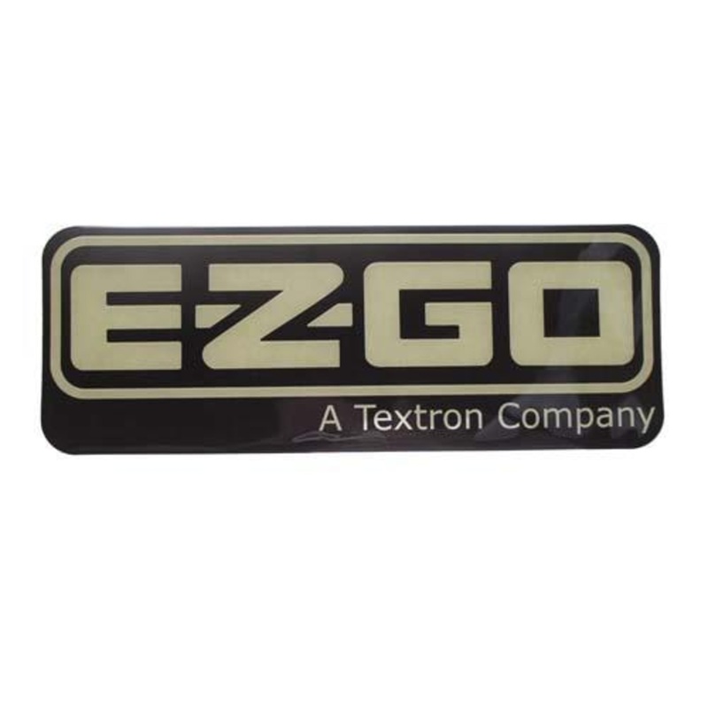 E-Z-GO RXV 2008-Up & TXT/T48 2014-Up  Nameplate Black/Gold