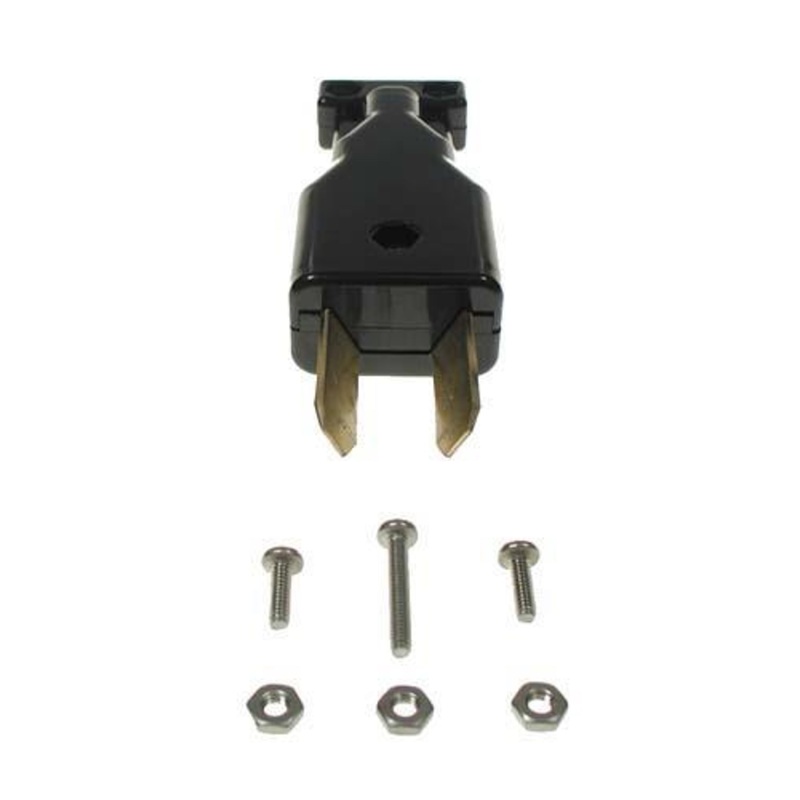 36-Volt Club Car Electric Black 2-Prong Crowfoot DC Charger Plug (Years 1982-Up)
