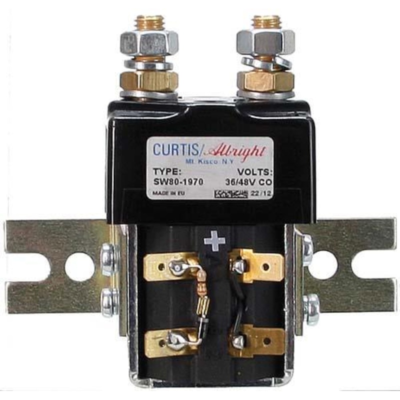 Curtis 36/48 Volt Solenoid w/Bracket/Resister/Diode