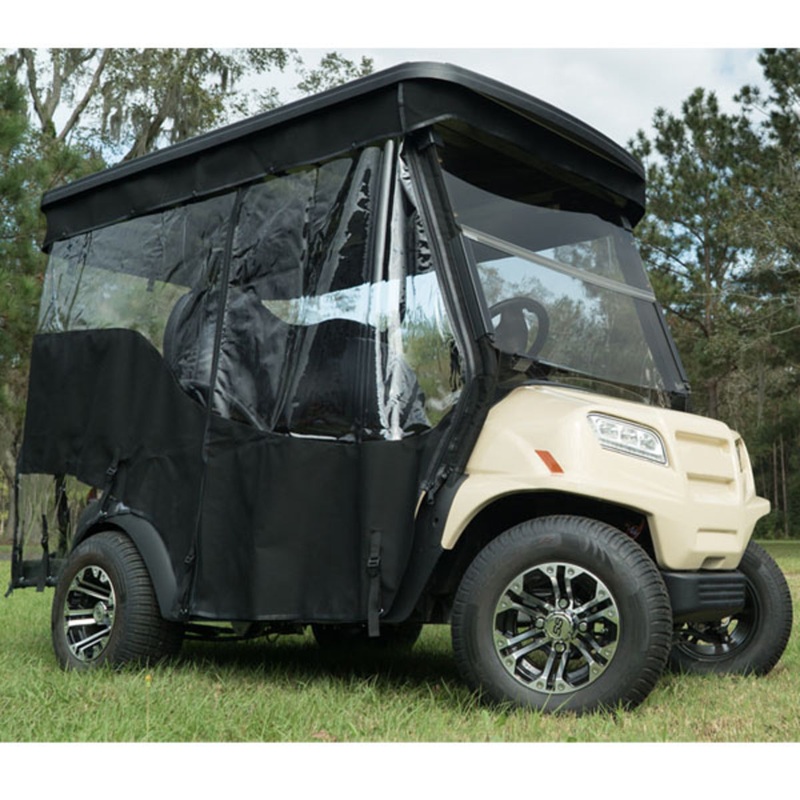 RedDot Chameleon 4 Passenger Track Style Black Enclosure  Club Car