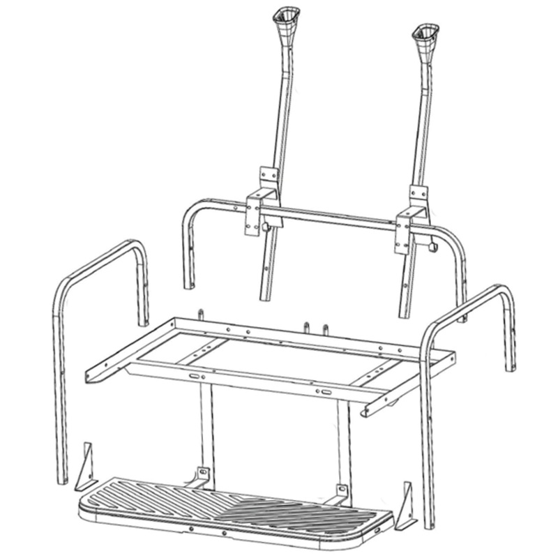 GTW MACH3 Aluminum (Frame Only) Rear Seat Precedent-Tempo-Onward