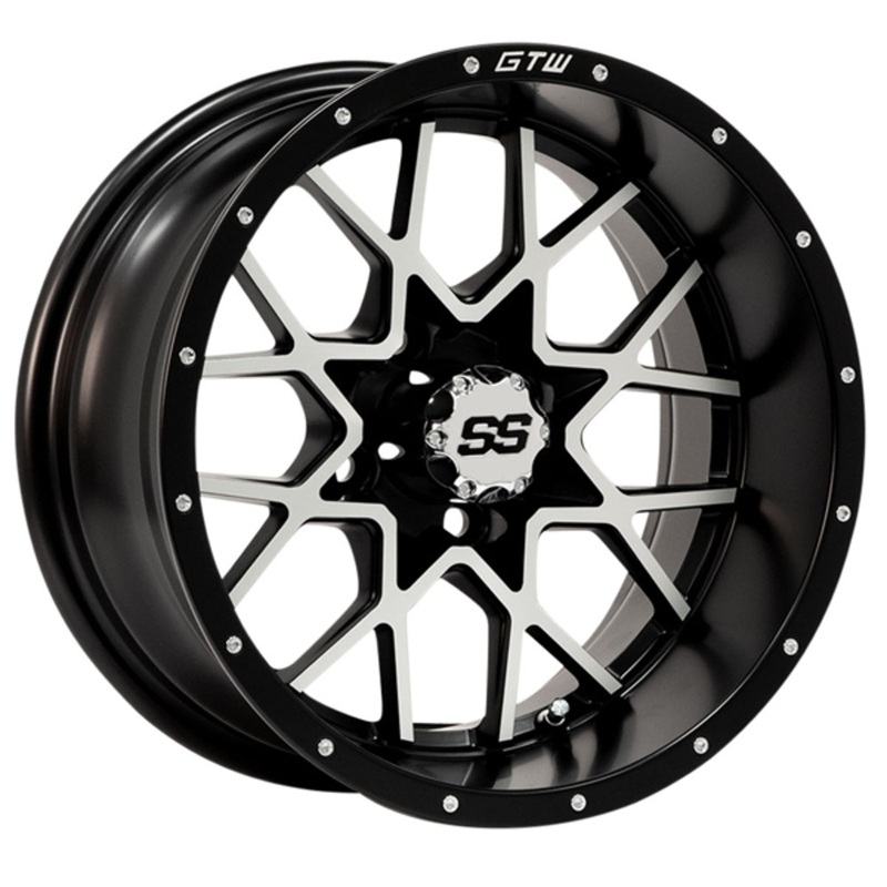 12″ GTW Vortex Matte Black & Machined Wheel