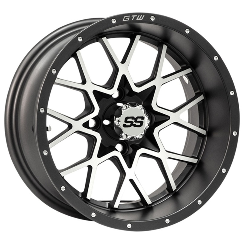 12″ GTW Vortex Matte Gray & Machined Wheel