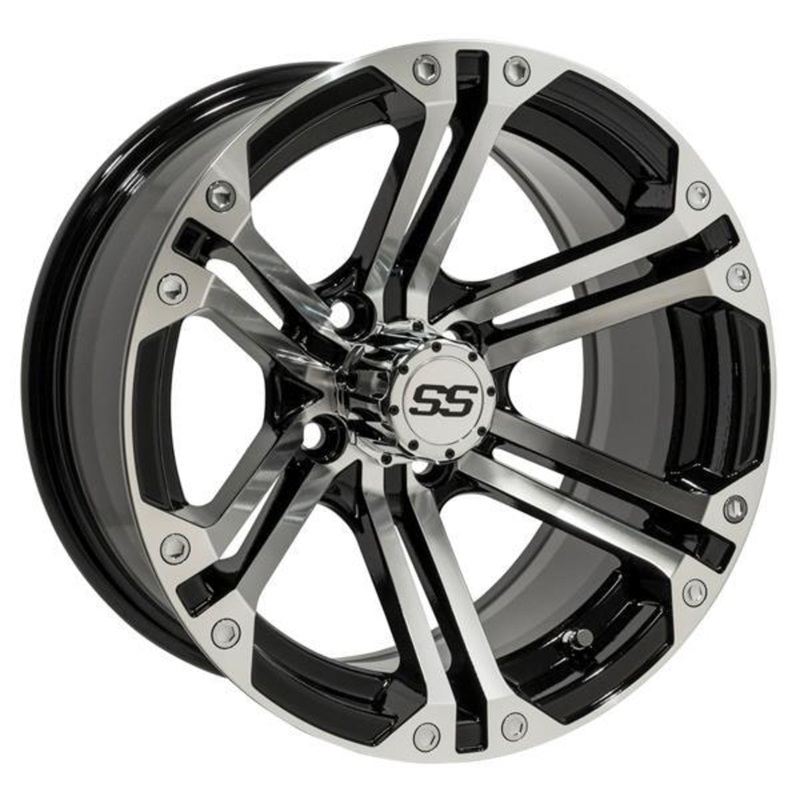 14×7 GTW Machined/Black Specter Wheel