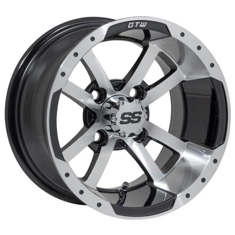 GTW Storm Trooper 12″ Machined & Black Wheel (3:4 Offset)