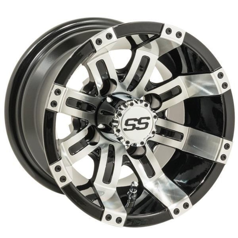 GTW Tempest 10″ Machined & Black Wheel (3:4 Offset)
