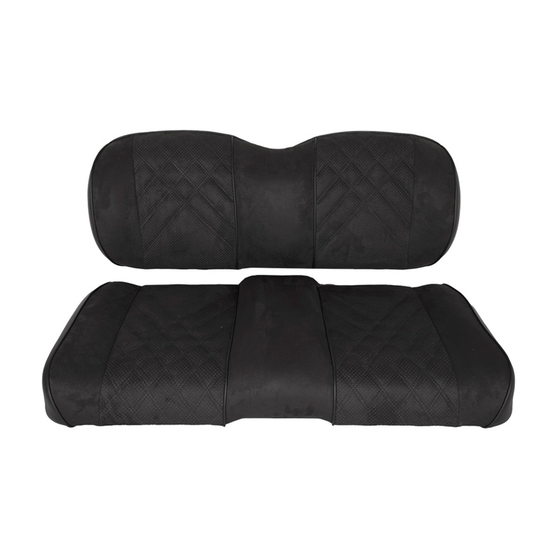 Premium RedDot Black Suede Front Seat Assemblies for EZGO RXV