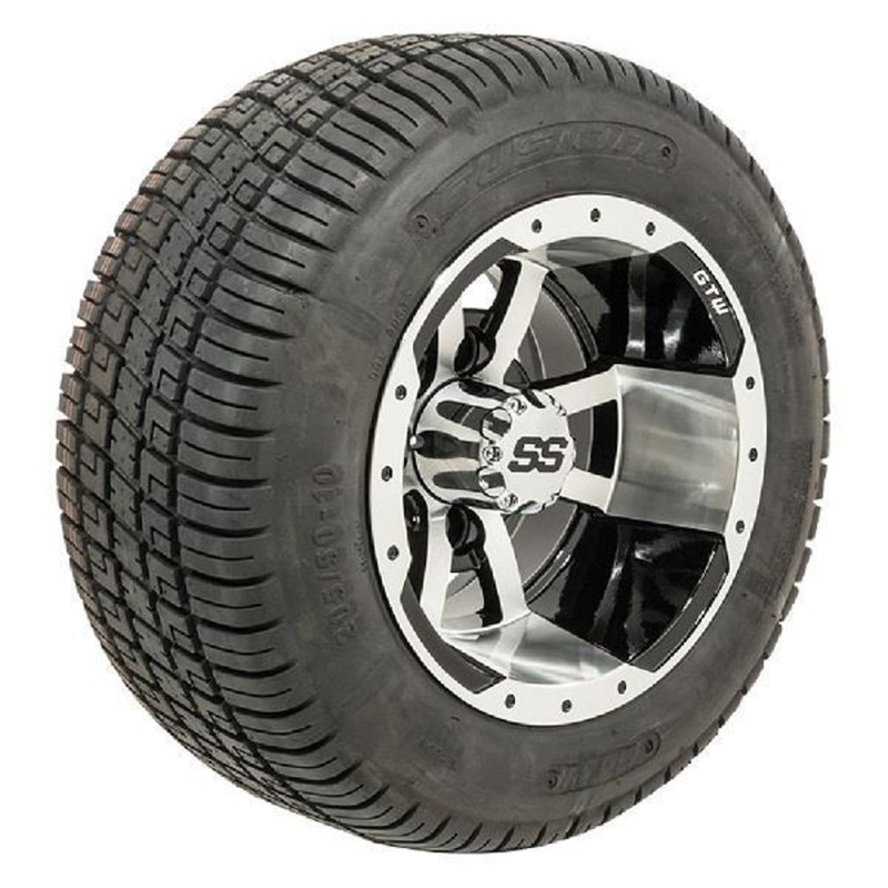 Set of (4) 10″ GTW Storm Trooper Wheels on GTW Fusion Street Tires