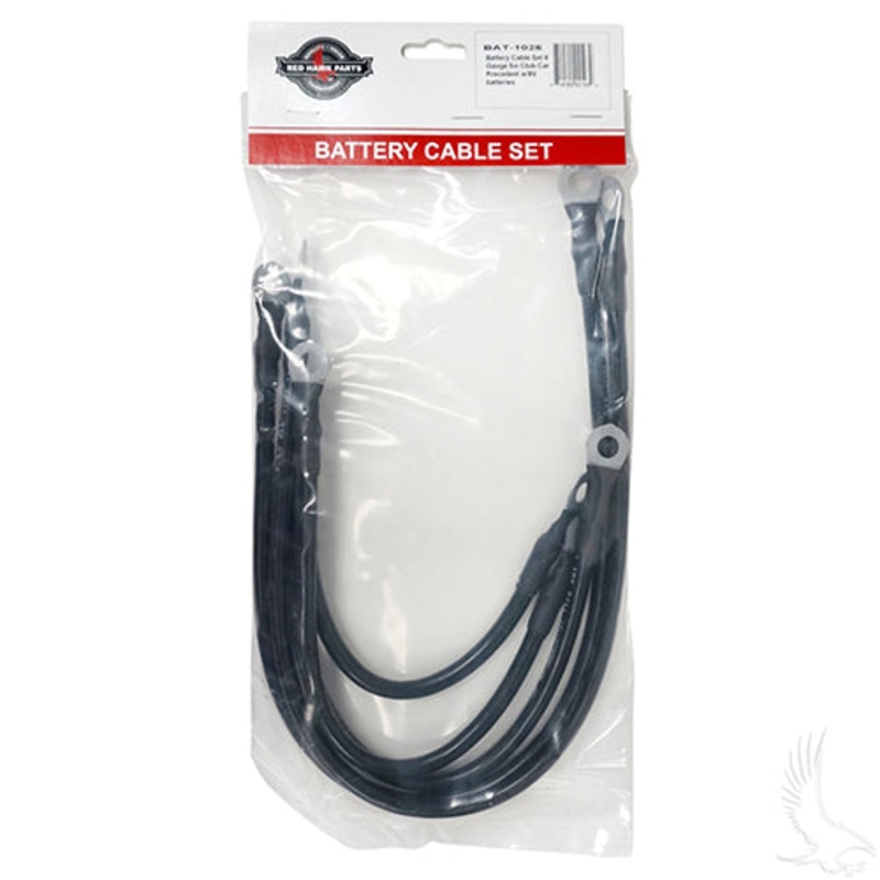 Club Car Precedent Battery Cables Set (8V Batteries)