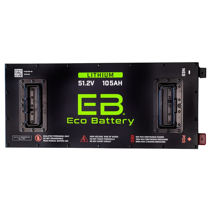 Eco Battery 48V 105Ah LifePo4 Golf Cart Battery “Skinny”