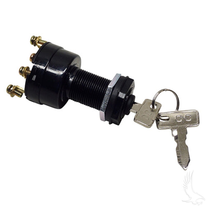 Club Car DS Gas 4 Terminal Golf Cart Key Switch 1996+