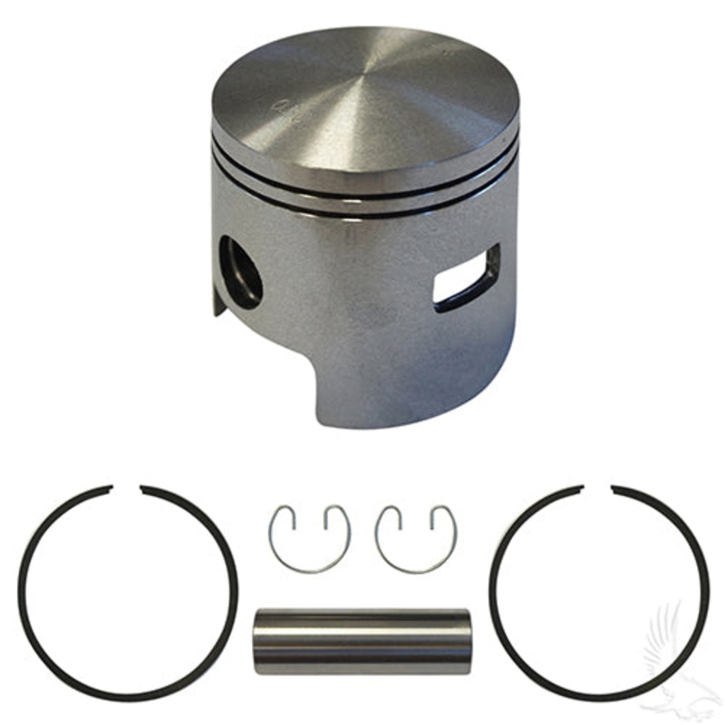 EZGO Golf Cart Piston and Ring Assembly, One Port +.50mm – 2-Cycle Gas 1980-1988