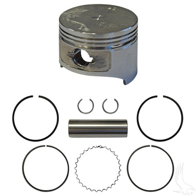 EZGO Golf Cart Piston and Ring Set, .50mm Oversize – 4-Cycle Gas 1993-2008 295cc Only, MCI