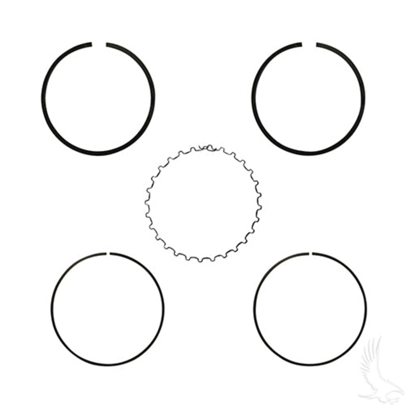EZGO Golf Cart Piston Ring Set, .50mm oversized – 4-Cycle Gas 1991+ 295cc Only, MCI