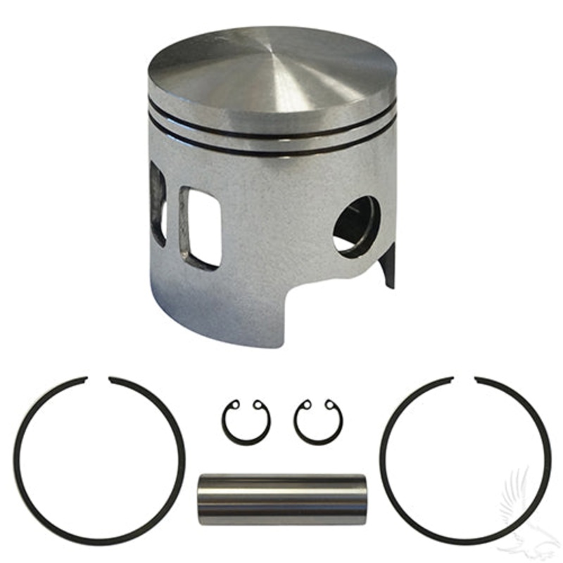 EZGO Golf Cart Standard Size Piston and Ring Assembly – 2-Cycle Gas 1989-1993 (2 Port Oversized Pistons)