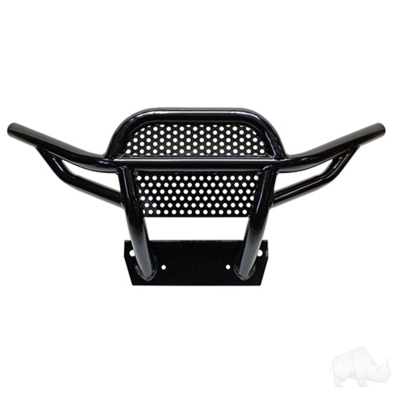 RHOX BMF Heavy Duty Golf Cart Front Brush Guard – Black Powder Coat Steel – Yamaha Drive2