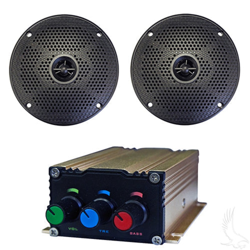 Bluetooth Audio Package with Bluetooth Enabled AMP and 5″ Speaker Set
