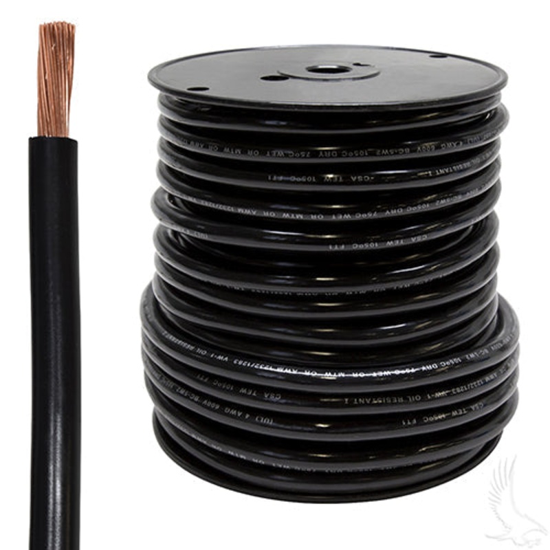 Golf Cart Battery Cable – 4 Gauge – 100 Foot