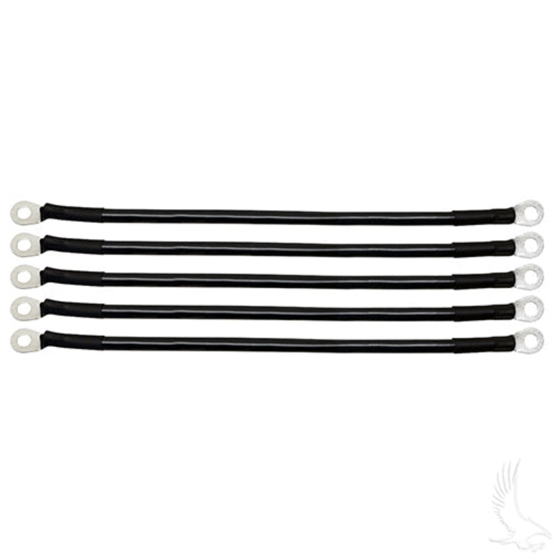 Golf Cart Battery Cable – BAG OF 5 – 12″ 4 Gauge black