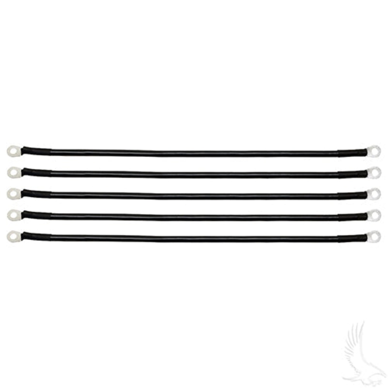 Golf Cart Battery Cable – BAG OF 5 – 18″ 4 Gauge Black
