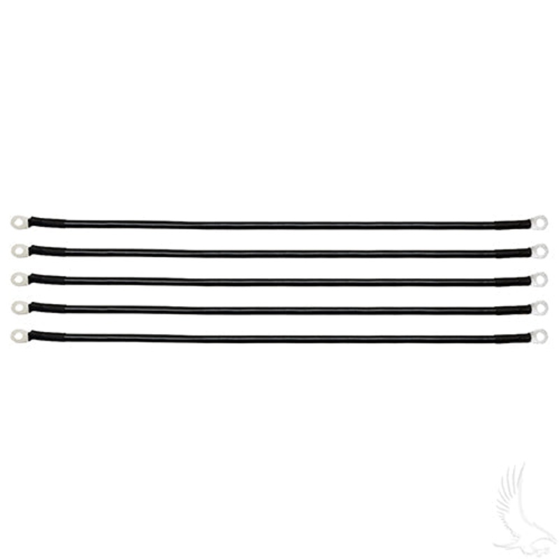 Golf Cart Battery Cable – BAG OF 5 – 21″ 4 Gauge Black