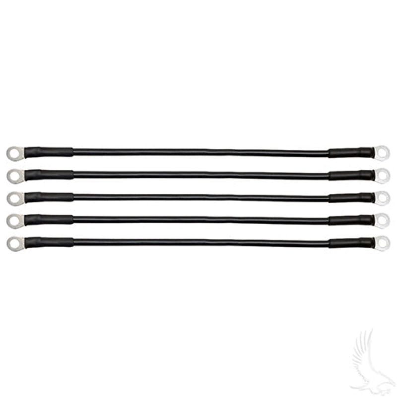 Golf Cart Battery Cable – PACK OF 5 – 14″ 6 Gauge Black