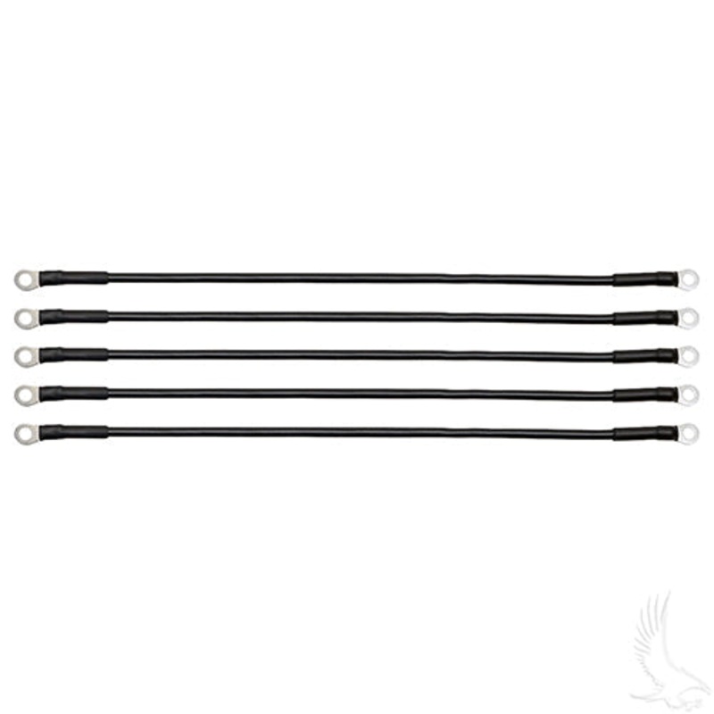 Golf Cart Battery Cable – PACK OF 5 – 18″ 6 Gauge Black