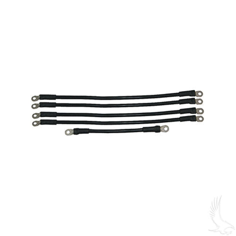 Golf Cart Battery Cable SET – Includes (1) 9″ (4) 16″ 4 gauge – Yamaha G22