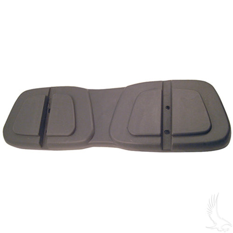 Club Car DS One Piece Golf Cart Seat Back Shell – Black Plastic