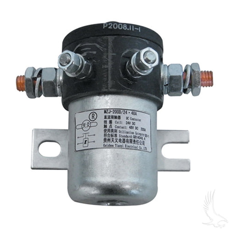 24 Volt Golf Cart Heavy Duty Solenoid – 24V / 200 Amp