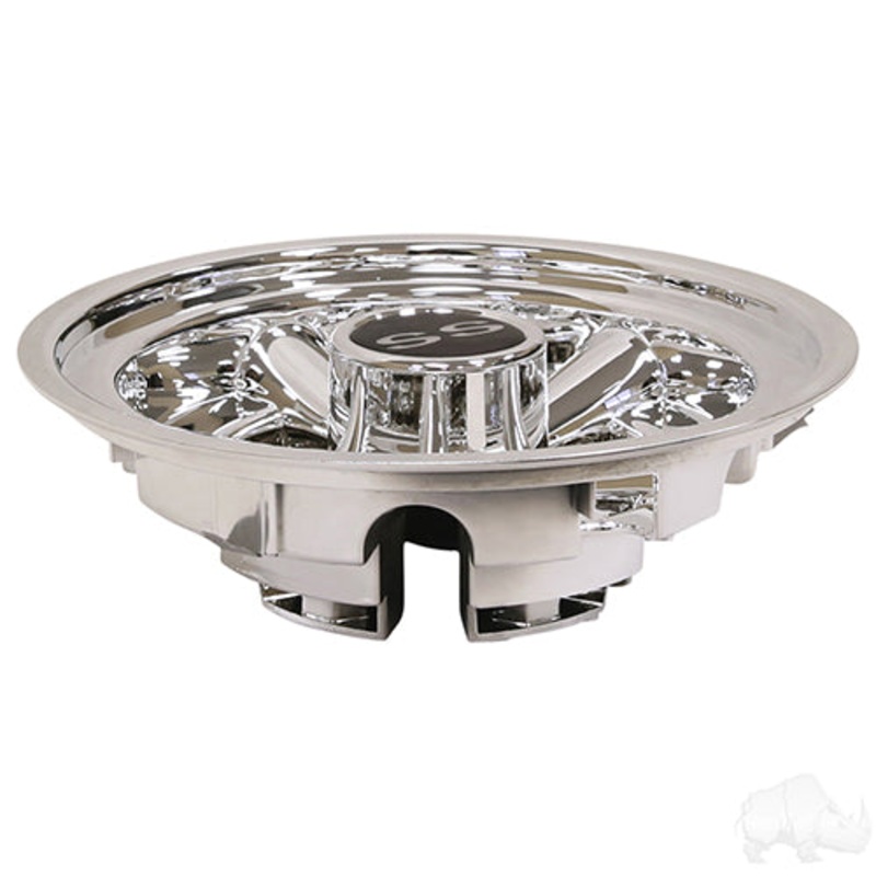 8″ SS Chrome Golf Cart Wheel Cover/Hub Cap