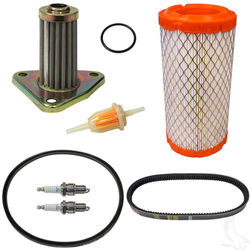 EZGO Golf Cart Deluxe Golf Cart Tune Up Kit – 295/350cc 4-Cycle Gas 2006+ With Oil Filter