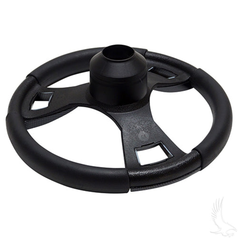 Fontana Golf Cart Steering Wheel -Carbon Fiber -EZGO Hub