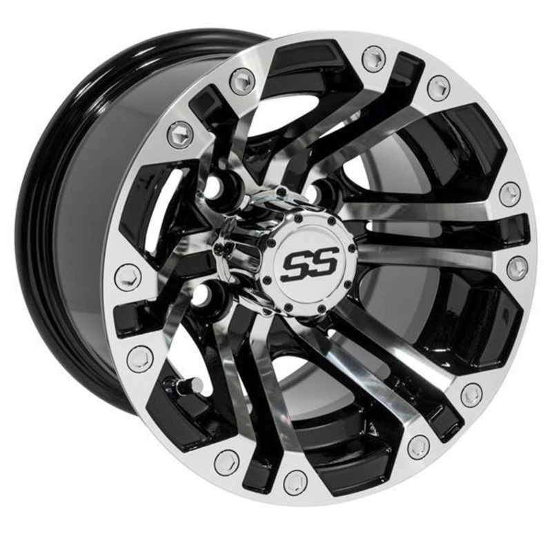10×7 GTW Machined / Black Specter Wheel