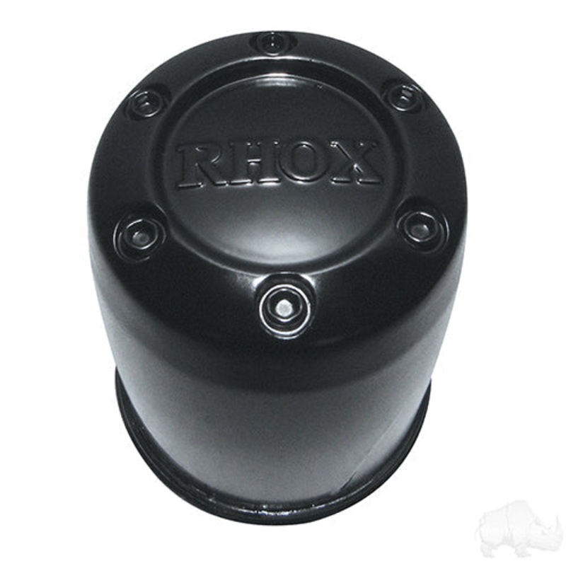 Golf Cart Tire & Wheel Center Cap 2.65″ –  Plastic Black